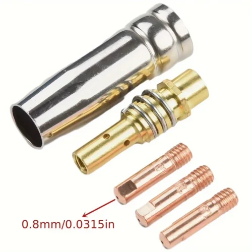 Set 5pz punte contatto consumabili saldatura MIG MB15 15AK ugelli 0.8mm