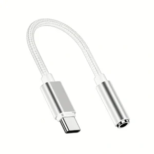 Adattatore da USB Tipo C a Jack per Cuffie 3.5mm Cavo per Dongle da USB C a Aux