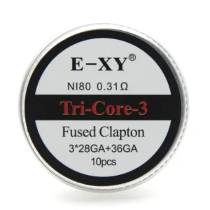 10pz Bobine Nichrome Fused Clapton TriCore Ni80 0.31ohm Filo Riscaldante DIY