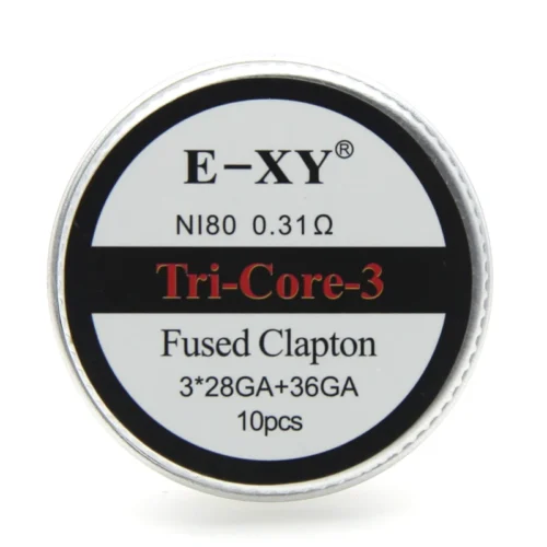 10pz Bobine Nichrome Fused Clapton TriCore Ni80 0.31ohm Filo Riscaldante DIY