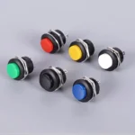 2PZ INTERRUTTORE R13-507 PULSANTE DI RIPRISTINO SELF-RECOVERY 2PIN 16MM ROSSO