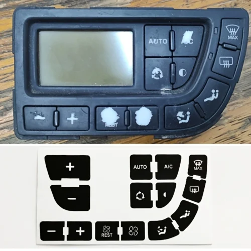 Set adesivi riparazione pulsante climatizzatore Per Citroen Picasso C4