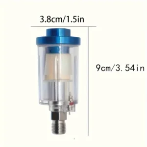 1pz separatore olio acqua pistola spruzzo filtro trasparente compressore