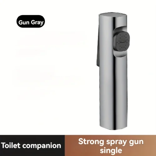 1pz pistola doccia bagno bidet tubo retrattile pulizia donna grigio