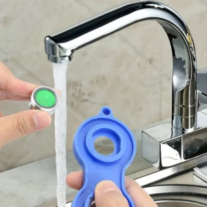 Chiave cricchetto blu rubinetto lavabo cucina aeratore beccuccio
