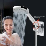 Gomito doccia angolo regolabile 90° plastica resistente montaggio facile