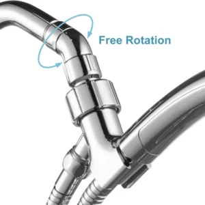 Gomito doccia angolo regolabile 90° plastica resistente montaggio facile