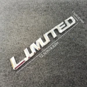 1pz badge metallo nero limited emblema oro impermeabile per auto