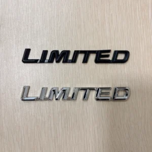 1pz badge metallo nero limited emblema oro impermeabile per auto