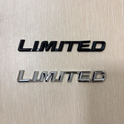 1pz badge metallo nero limited emblema oro impermeabile per auto