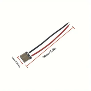 5pz cavo ricarica cellulare USB Type-C testa madre filo da saldare