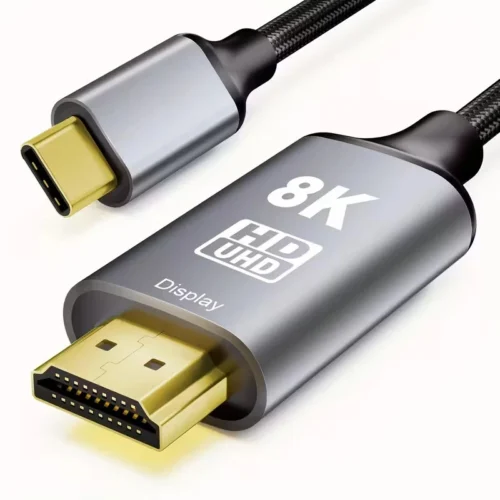 Cavo USB C a HDTV 2.1 Tipo-C per iPhone 15 Per MacBook Pro/Air Compatibile Thund