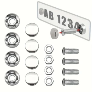 Set 16pz viti targa inox fissaggio sicuro cornici coperture