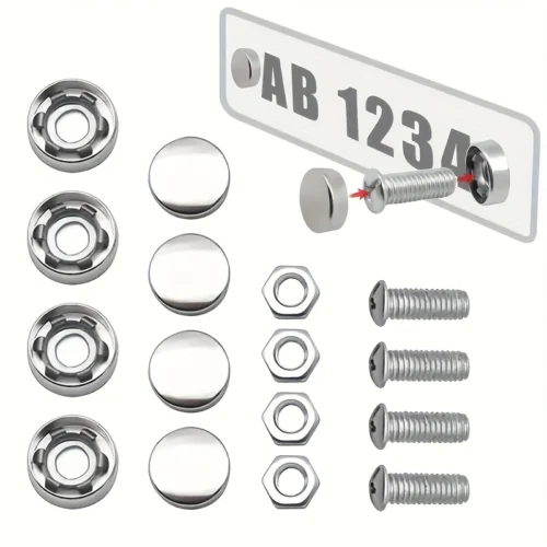 Set 16pz viti targa inox fissaggio sicuro cornici coperture