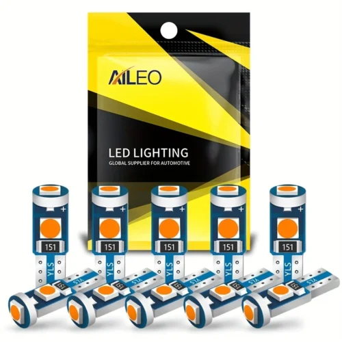 10pz lampadine LED T5 W3W W1.2W 12V canbus bianche cruscotto