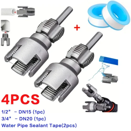 4pz utensile filettatura tubi PPR + nastro sigillante PVC