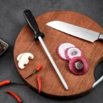 AFFILA COLTELLI ACCIAINO PROFESSIONALE AFFILATORE AFFILATOIO LAME MANUALE