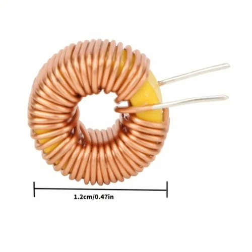 10pz bobina induttanza toroidale rame circuito stampato 100 UH