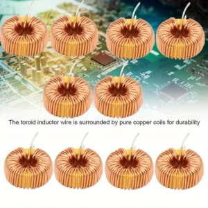 10pz bobina induttanza toroidale rame circuito stampato 100 UH