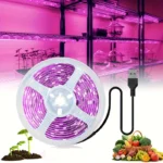 Striscia LED 3mt spettro completo coltivazione USB piante