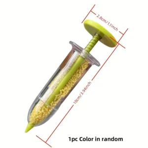 Dispensatore semi portatile tubo trasparente ergonomico giardino