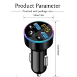 trasmettitore FM con 2 porte di ricarica USB Wireless Bluetooth 5.0 vivavoce