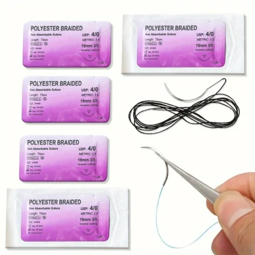 4pz filo intrecciato poliestere 75cm resistente cucito artigianato