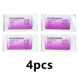 4pz filo intrecciato poliestere 75cm resistente cucito artigianato