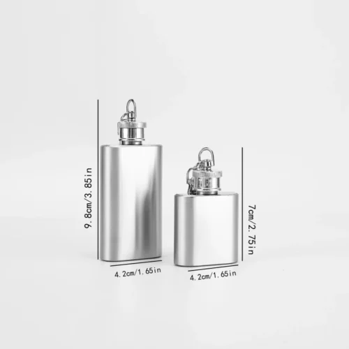 1pz fiaschetta portatile acciaio inox 60ml bottiglia vino campeggio
