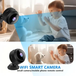 Telecamera sicurezza casa compatta magnetica USB wireless Wi-Fi app