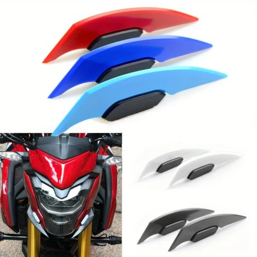 2pz winglet moto ali spoiler aerodinamiche adesivi NERO