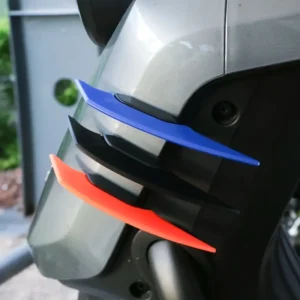 2pz winglet moto ali spoiler aerodinamiche adesivi NERO