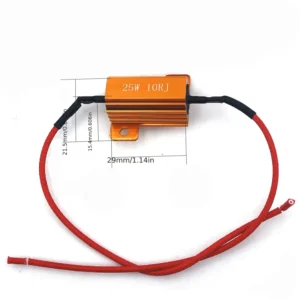 1pz Resistenza alluminio 25W 10ohm riparazione errore LED auto lampeggiante