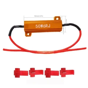 1pz Resistenza alluminio 50W 6ohm riparazione errore LED auto lampeggiante