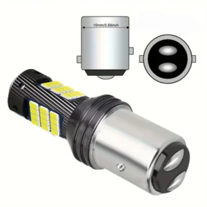 1pz lampadina LED 1157 P21/5W bianca super luminosa 12V senza batteria