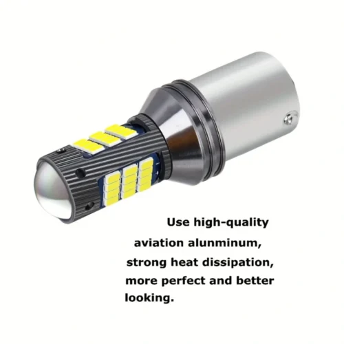 1pz lampadina LED 1157 P21/5W bianca super luminosa 12V senza batteria