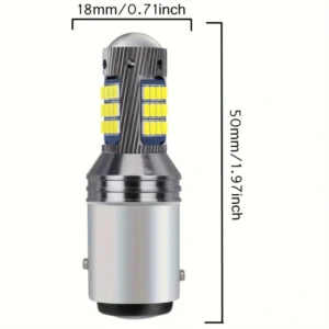 1pz lampadina LED 1157 P21/5W bianca super luminosa 12V senza batteria