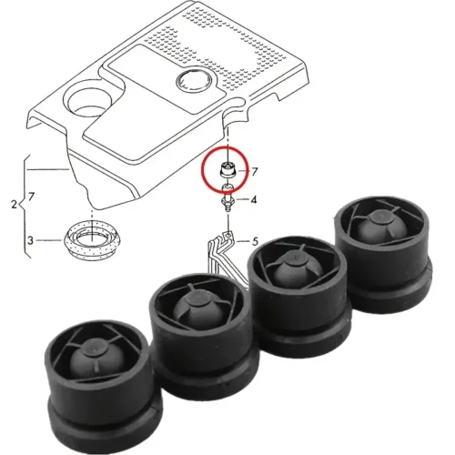 4x copertura motore guarnizione gomma 06A103226 per VW per Audi per Skoda Seat