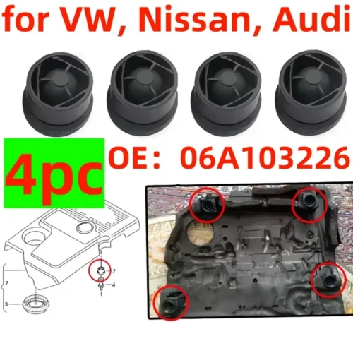 4x copertura motore guarnizione gomma 06A103226 per VW per Audi per Skoda Seat