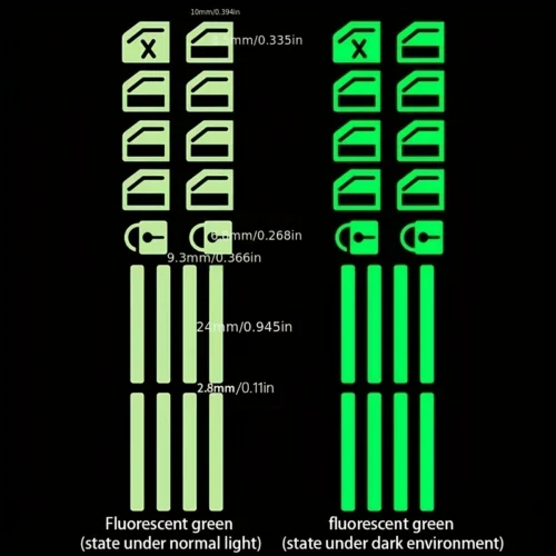 Adesivo luminoso pulsante finestrino auto verde accessorio interni