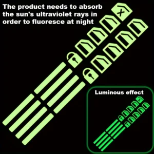 Adesivo luminoso pulsante finestrino auto verde accessorio interni