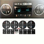 Adesivi riparazione pulsanti interni auto controllo audio radio facile