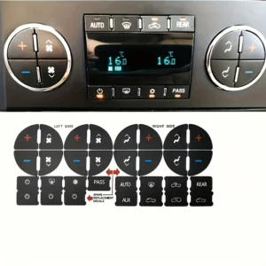 Adesivi riparazione pulsanti interni auto controllo audio radio facile