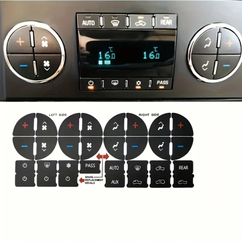 Adesivi riparazione pulsanti interni auto controllo audio radio facile