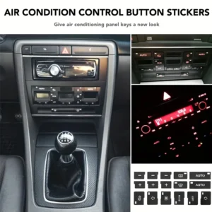 16pz adesivi riparazione pulsanti AC Audi A4 B6 B7 2000-2004
