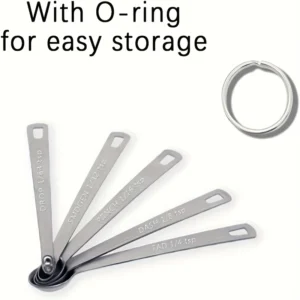 Set 5 cucchiai dosatori mini acciaio inox misurazione ingredienti spezie