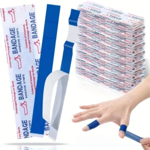 10pz dita protezione blu PE elastico sport cucina giardinaggio lungo durata