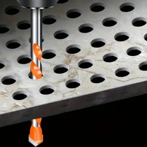 Punta Per Trapano da 10mm In Metallo Duro Al Tungsteno Con Filettatura