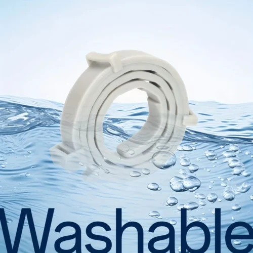 Collare regolabile gomma grigio L resistente ai morsi cani gatti