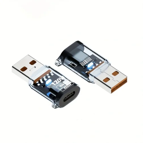 Wowssyo adattatore USB Type-C 120W 10Gbps luce blu iPhone tablet PC